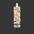 Armored Military Vehicle With Camouflage Exterior And Roof Mounted Communication Antennas